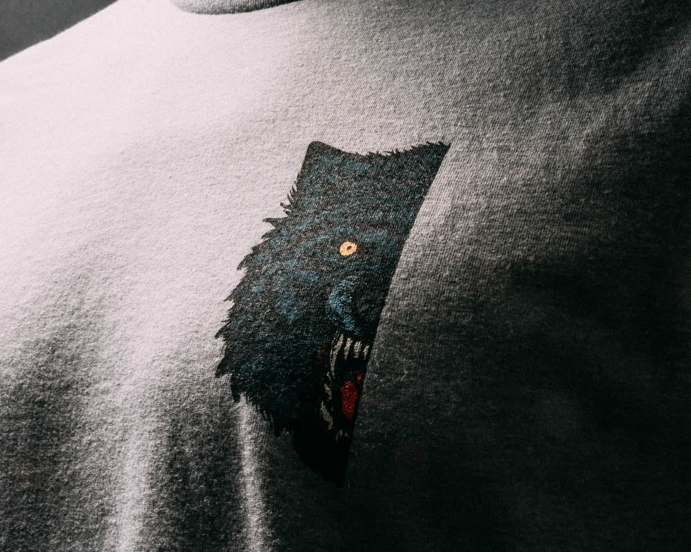 Half Face Blades Half Wolf Tee-shirt