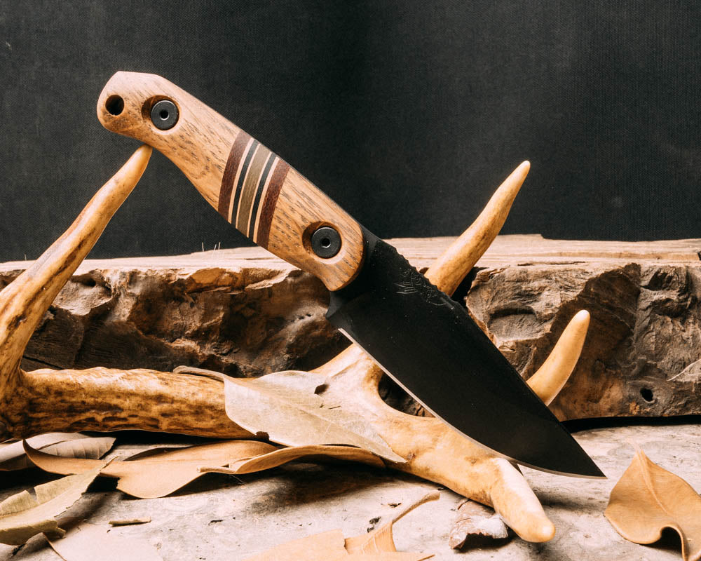 Feather Light- White Oak, burgundy, bronze black and OD Green G10 split, armor black cerakote, allen bolts, smooth grip