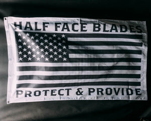 "HALF FACE BLADES" "PROTECT AND PROVIDE" Flag