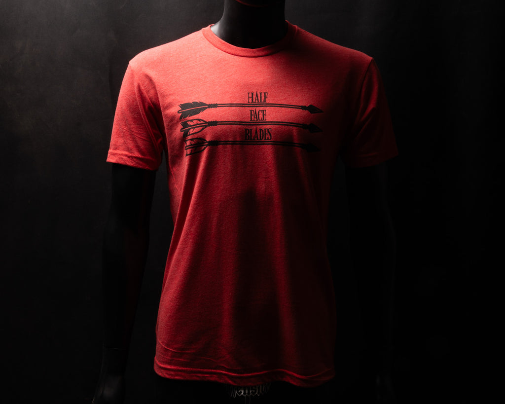 Half Face Blades 3 Arrows Tee-shirt (Red)