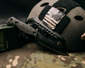 Congressman- Gold Camo carbon, armor black cerakote, allen bolts, iron grip