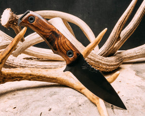 Ishi - desert Ironwood, armor black, allen bolts, smooth grip