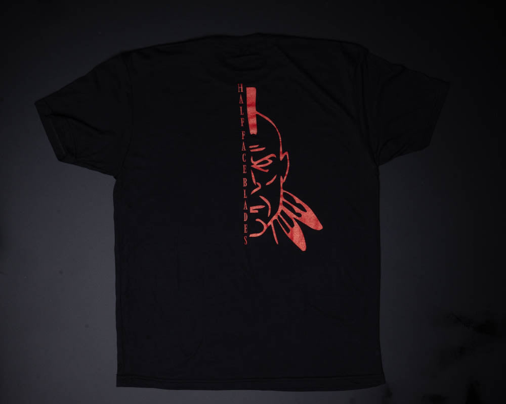 HFB logo tee black and red