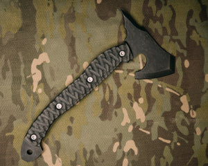 Warbird- Black canvas micarta, titanium torx bolts, chaos grip